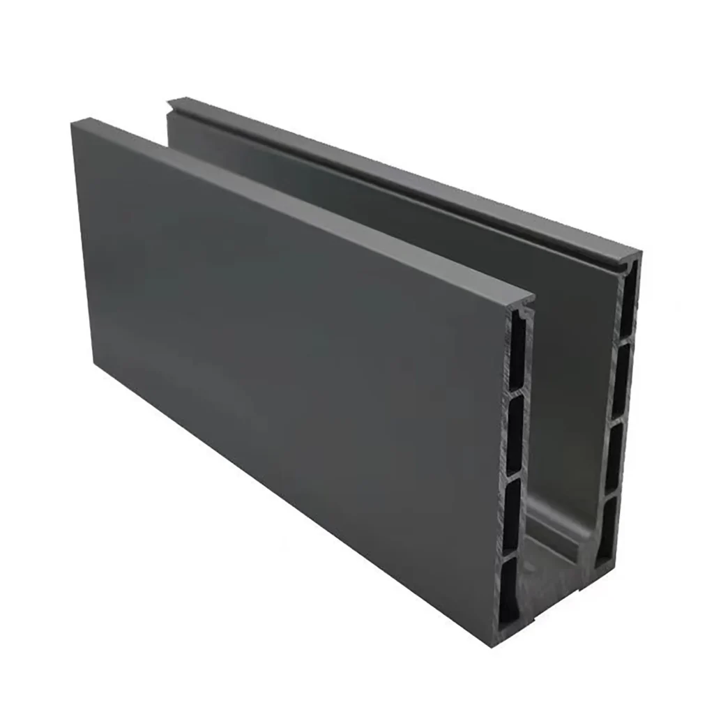 aluminum glass channel railing