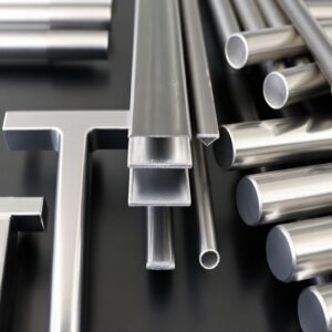 Stock de barras de aluminio extruido